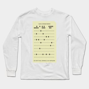 Do Not Fold, Spindle or Mutilate Punch Card Long Sleeve T-Shirt